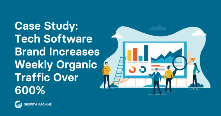 Case Study: Tech Software Brand Increases Weekly Organic Traffic Over 600%